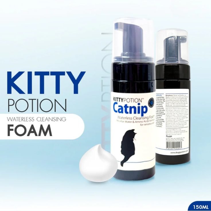 DOGGY POTION CATNIP 貓貓免沖洗潔毛泡沫 (貓薄荷配方) 150ml