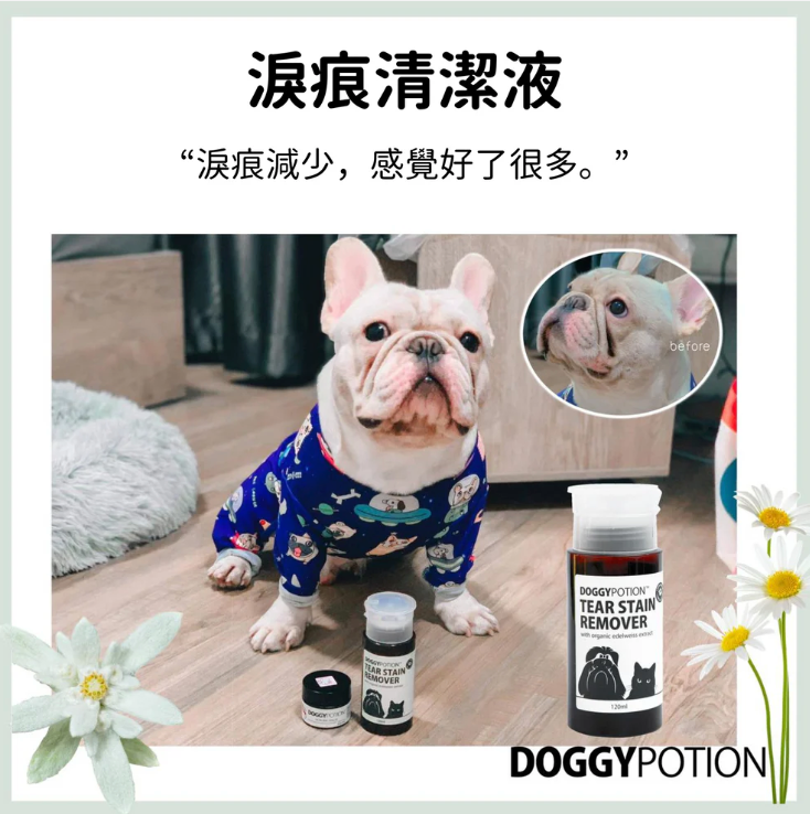 DOGGY POTION 寵物淚痕清潔液 (有機雪絨花配方) 120ml