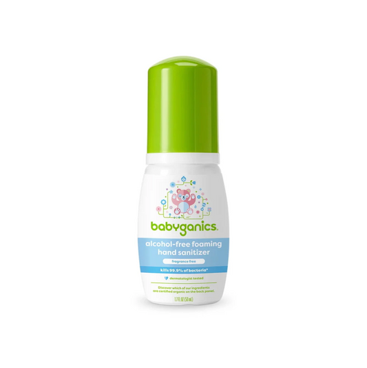 BabyGanics 無酒精消毒搓手泡沫 - 無香味 50ml 輕便裝